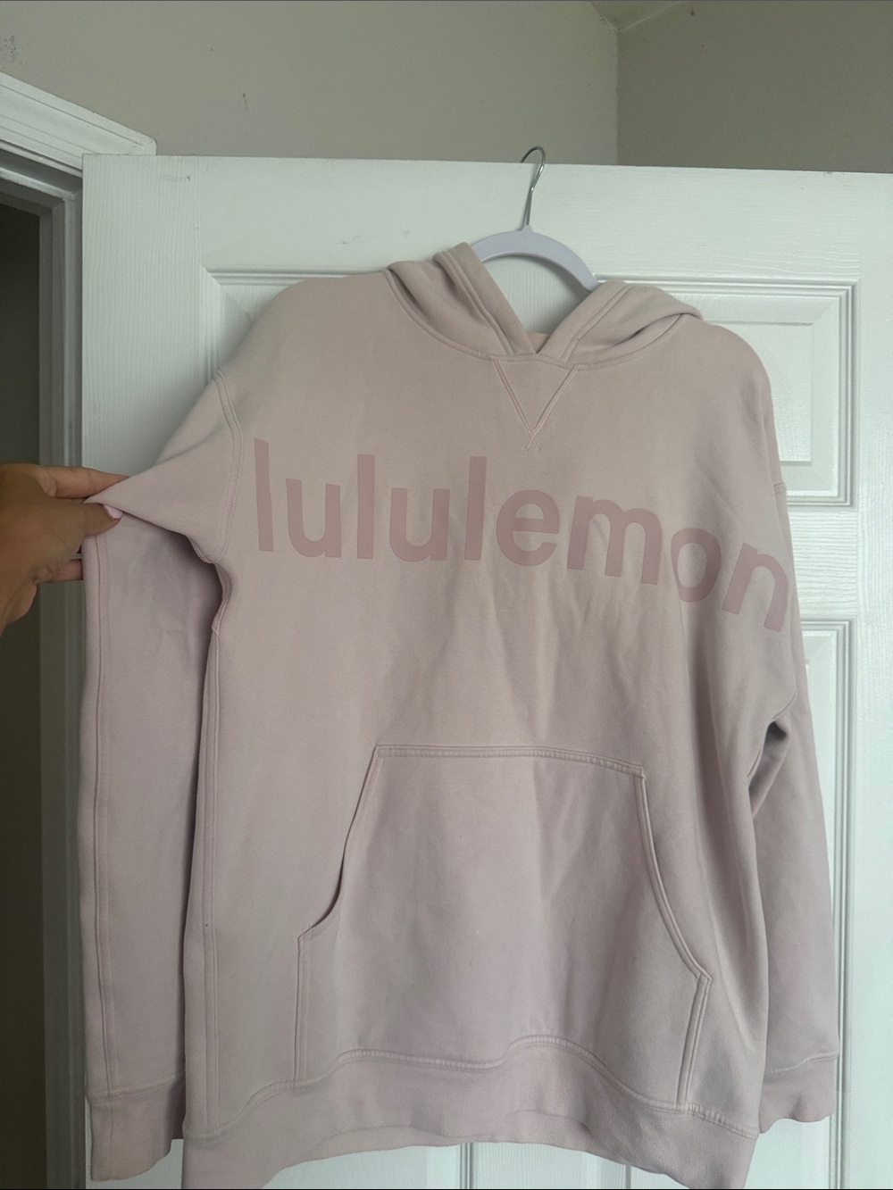 lululemon athletica Dusty Pink Logo Hoodie